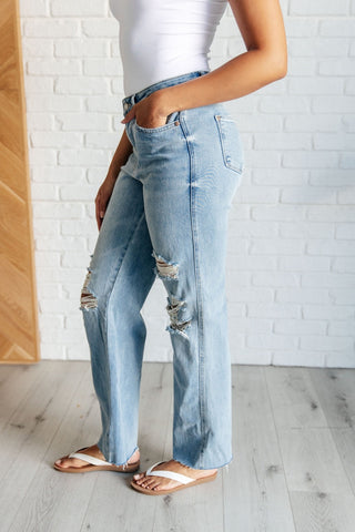 Ramona High Rise Rigid Magic Destroyed Straight Jeans-[option4]-[option5]-[option6]-[option7]-[option8]-Womens-Clothing-Shop