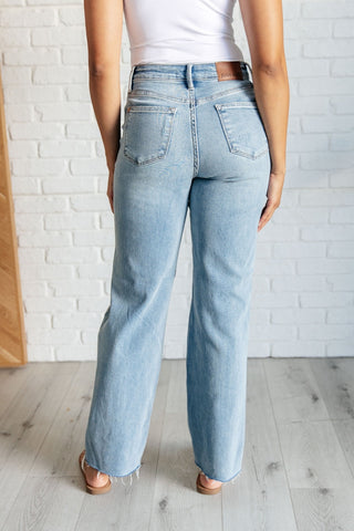 Ramona High Rise Rigid Magic Destroyed Straight Jeans-[option4]-[option5]-[option6]-[option7]-[option8]-Womens-Clothing-Shop