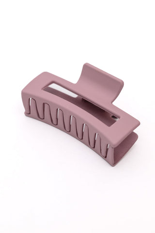 Purple Rectangle Claw Clip-OS-[option4]-[option5]-[option6]-[option7]-[option8]-Womens-Clothing-Shop