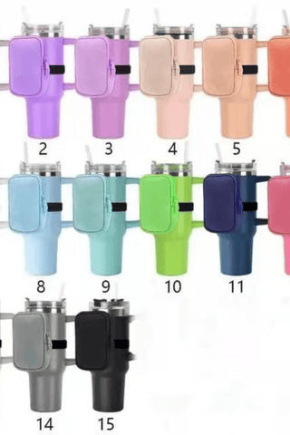 PREORDER: Tumbler Zip Pouches in 15 Colors-[option4]-[option5]-[option6]-[option7]-[option8]-Womens-Clothing-Shop