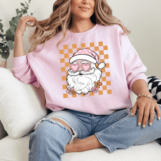 Boho Santa Graphic Sweatshirt-[option4]-[option5]-[option6]-[option7]-[option8]-Womens-Clothing-Shop