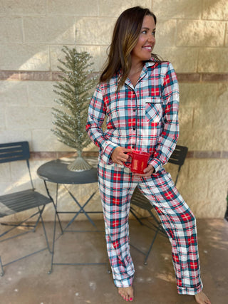 PREORDER: Holiday Plaid Pajama Set-[option4]-[option5]-[option6]-[option7]-[option8]-Womens-Clothing-Shop