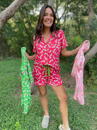 PREORDER: Christmas Candy Pajama Set in Three Colors-[option4]-[option5]-[option6]-[option7]-[option8]-Womens-Clothing-Shop