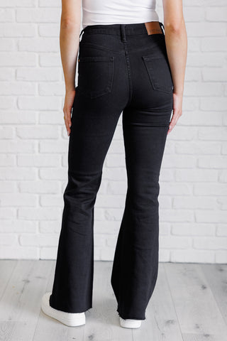 Etta High Rise Control Top Flare Jeans in Black-[option4]-[option5]-[option6]-[option7]-[option8]-Womens-Clothing-Shop