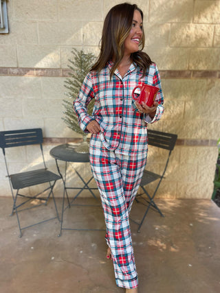 PREORDER: Holiday Plaid Pajama Set-[option4]-[option5]-[option6]-[option7]-[option8]-Womens-Clothing-Shop