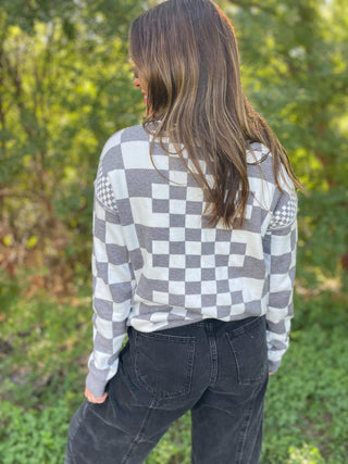 PREORDER: All Checkered Out Sweater in Four Colors-[option4]-[option5]-[option6]-[option7]-[option8]-Womens-Clothing-Shop