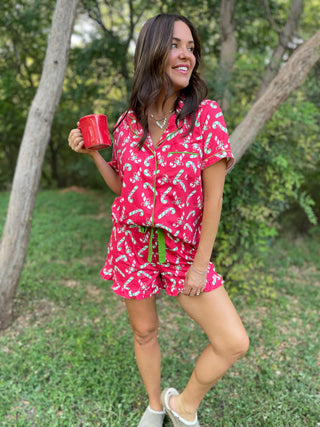 PREORDER: Christmas Candy Pajama Set in Three Colors-[option4]-[option5]-[option6]-[option7]-[option8]-Womens-Clothing-Shop