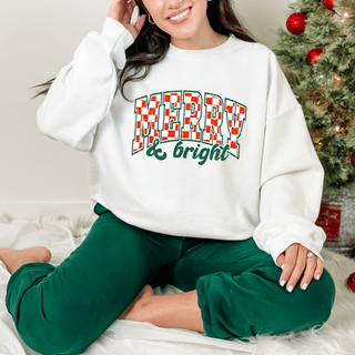 Merry and Bright Graphic Sweatshirt-[option4]-[option5]-[option6]-[option7]-[option8]-Womens-Clothing-Shop