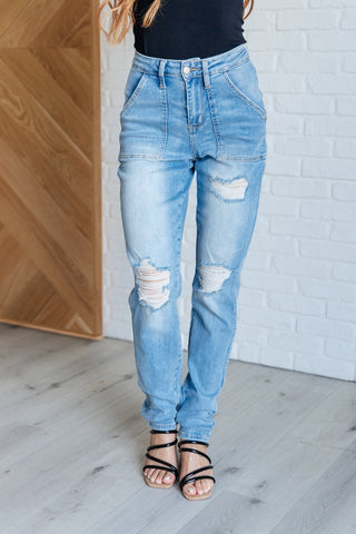 Aiden High Rise Patch Pocket Distressed Boyfriend Jeans-[option4]-[option5]-[option6]-[option7]-[option8]-Womens-Clothing-Shop