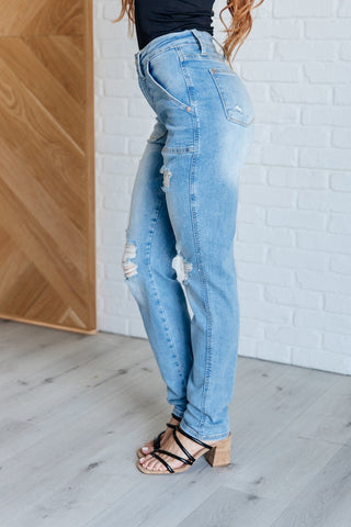 Aiden High Rise Patch Pocket Distressed Boyfriend Jeans-[option4]-[option5]-[option6]-[option7]-[option8]-Womens-Clothing-Shop