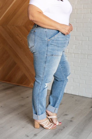 Aiden High Rise Patch Pocket Distressed Boyfriend Jeans-[option4]-[option5]-[option6]-[option7]-[option8]-Womens-Clothing-Shop