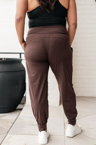 Always Accelerating Joggers in Espresso-[option4]-[option5]-[option6]-[option7]-[option8]-Womens-Clothing-Shop