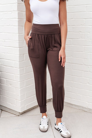 Always Accelerating Joggers in Espresso-[option4]-[option5]-[option6]-[option7]-[option8]-Womens-Clothing-Shop