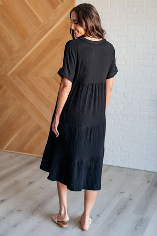 Always Learning Dolman Sleeve Dress in Black-[option4]-[option5]-[option6]-[option7]-[option8]-Womens-Clothing-Shop