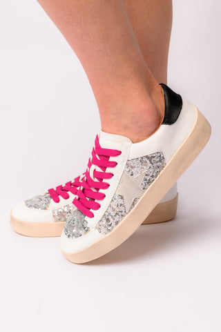 Another Round Sneakers in Silver Sequins-[option4]-[option5]-[option6]-[option7]-[option8]-Womens-Clothing-Shop