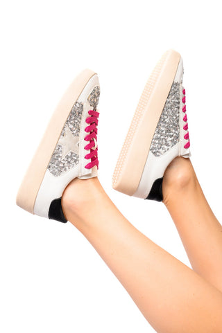 Another Round Sneakers in Silver Sequins-[option4]-[option5]-[option6]-[option7]-[option8]-Womens-Clothing-Shop