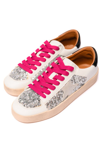 Another Round Sneakers in Silver Sequins-[option4]-[option5]-[option6]-[option7]-[option8]-Womens-Clothing-Shop