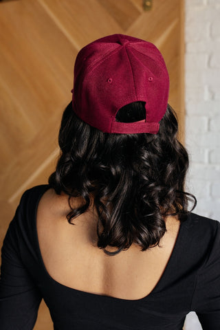 Basic Babe Ball Cap in Wine-OS-[option4]-[option5]-[option6]-[option7]-[option8]-Womens-Clothing-Shop