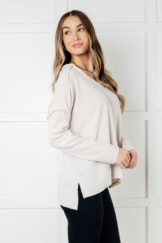 Basically Freezing Brushed Hacci Top in Sand Beige-[option4]-[option5]-[option6]-[option7]-[option8]-Womens-Clothing-Shop