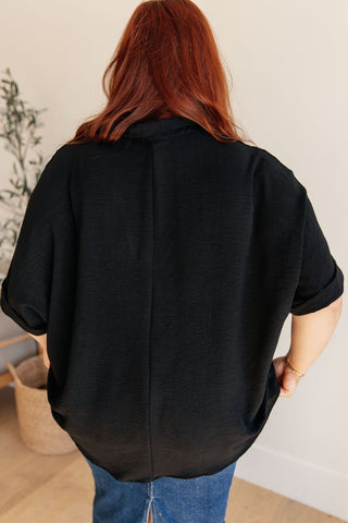 Because I Said So Dolman Sleeve Top in Black-[option4]-[option5]-[option6]-[option7]-[option8]-Womens-Clothing-Shop