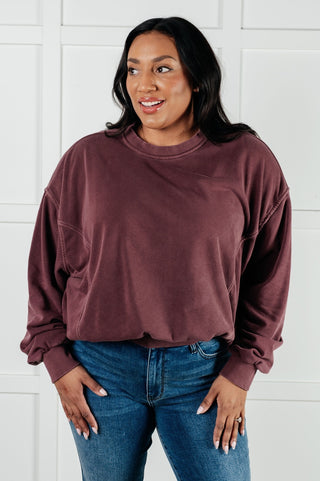 Beyond the Basics Pullover in Eggplant-[option4]-[option5]-[option6]-[option7]-[option8]-Womens-Clothing-Shop