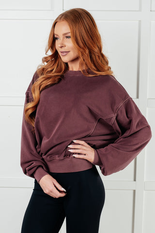 Beyond the Basics Pullover in Eggplant-[option4]-[option5]-[option6]-[option7]-[option8]-Womens-Clothing-Shop