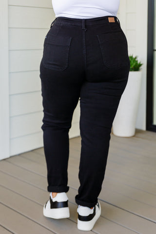 Carmen Double Cuff Joggers in Black-[option4]-[option5]-[option6]-[option7]-[option8]-Womens-Clothing-Shop