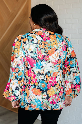 Carry Me Away Floral Peplum Blouse-[option4]-[option5]-[option6]-[option7]-[option8]-Womens-Clothing-Shop