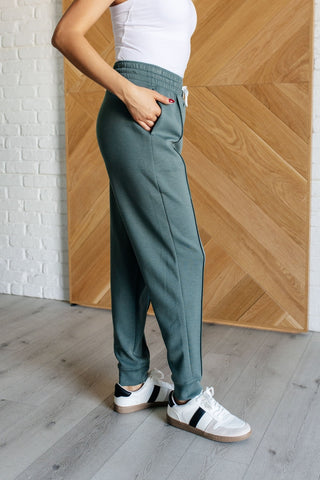 Center Seam Scuba Joggers in Ash Jade-[option4]-[option5]-[option6]-[option7]-[option8]-Womens-Clothing-Shop