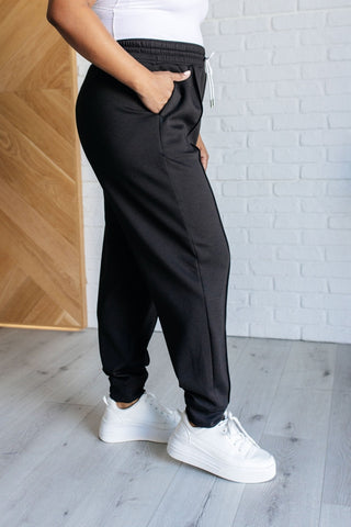 Center Seam Scuba Joggers in Black-[option4]-[option5]-[option6]-[option7]-[option8]-Womens-Clothing-Shop