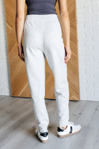 Center Seam Scuba Joggers in Heather Grey-[option4]-[option5]-[option6]-[option7]-[option8]-Womens-Clothing-Shop