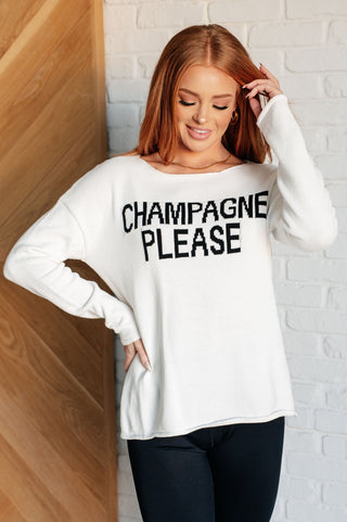 Champagne Please Lightweight Sweater-[option4]-[option5]-[option6]-[option7]-[option8]-Womens-Clothing-Shop