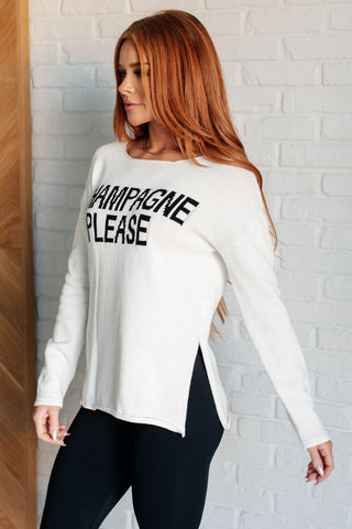 Champagne Please Lightweight Sweater-[option4]-[option5]-[option6]-[option7]-[option8]-Womens-Clothing-Shop