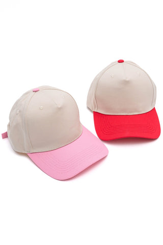 Come Hither Two Tone Canvas Cap Set-OS-[option4]-[option5]-[option6]-[option7]-[option8]-Womens-Clothing-Shop