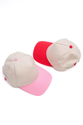 Come Hither Two Tone Canvas Cap Set-OS-[option4]-[option5]-[option6]-[option7]-[option8]-Womens-Clothing-Shop