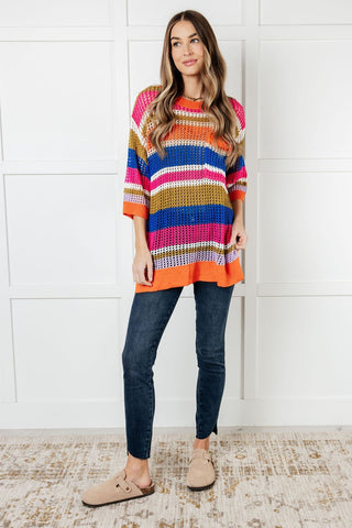 Deep Thoughts Striped Loose Knit Top-[option4]-[option5]-[option6]-[option7]-[option8]-Womens-Clothing-Shop