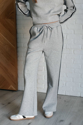 Don't Get Stuck Stripe Detail Sweatpants-[option4]-[option5]-[option6]-[option7]-[option8]-Womens-Clothing-Shop