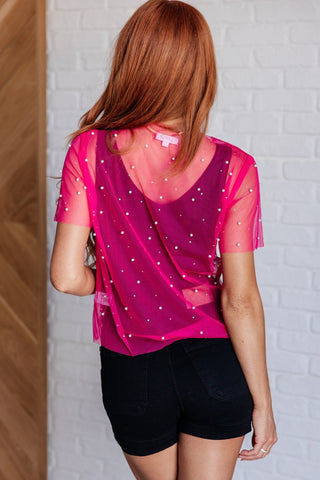 Dressing for Revenge Layering Top in Hot Pink-[option4]-[option5]-[option6]-[option7]-[option8]-Womens-Clothing-Shop