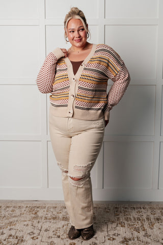 Effortless Elements Striped Cardigan-[option4]-[option5]-[option6]-[option7]-[option8]-Womens-Clothing-Shop