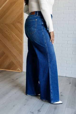 Eliza High Rise Control Top Retro Wide Leg Jeans-[option4]-[option5]-[option6]-[option7]-[option8]-Womens-Clothing-Shop