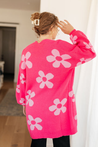 Enough Anyways Floral Cardigan in Pink-[option4]-[option5]-[option6]-[option7]-[option8]-Womens-Clothing-Shop