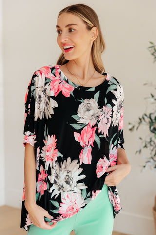 Essential Blouse in Black Floral-[option4]-[option5]-[option6]-[option7]-[option8]-Womens-Clothing-Shop