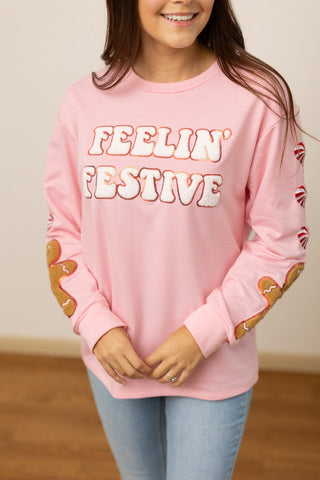 Feelin Festive Pink Sweater-[option4]-[option5]-[option6]-[option7]-[option8]-Womens-Clothing-Shop