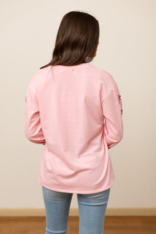 Feelin Festive Pink Sweater-[option4]-[option5]-[option6]-[option7]-[option8]-Womens-Clothing-Shop