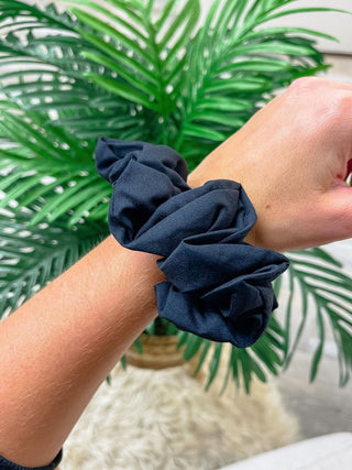 PREORDER: Game Day Solid Scrunchie in Eight Colors-[option4]-[option5]-[option6]-[option7]-[option8]-Womens-Clothing-Shop