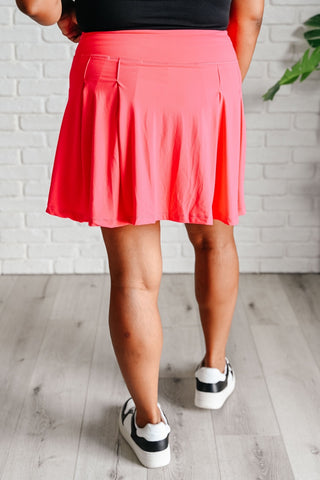 Game, Set and Match Tennis Skort in Flamingo Pink-[option4]-[option5]-[option6]-[option7]-[option8]-Womens-Clothing-Shop