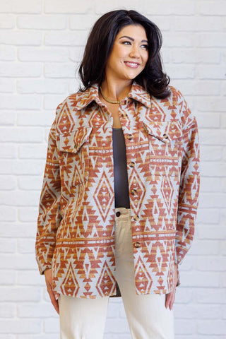 Gather Round Aztec Shacket-[option4]-[option5]-[option6]-[option7]-[option8]-Womens-Clothing-Shop