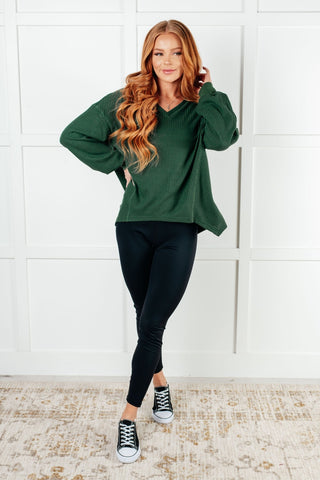 Good Things Are Coming V-Neck Top in Green-[option4]-[option5]-[option6]-[option7]-[option8]-Womens-Clothing-Shop