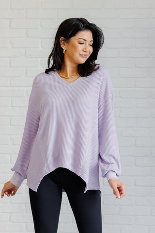 Good Things Are Coming V-Neck Top in Lavender-[option4]-[option5]-[option6]-[option7]-[option8]-Womens-Clothing-Shop