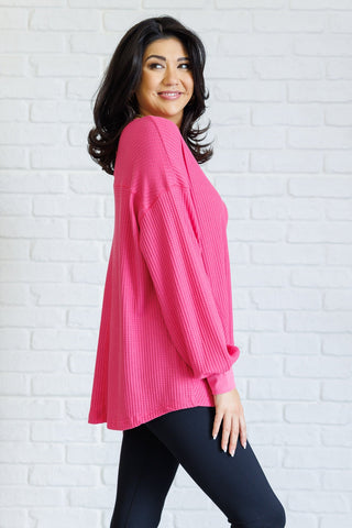 Good Things Are Coming V-Neck Top in Pink-[option4]-[option5]-[option6]-[option7]-[option8]-Womens-Clothing-Shop